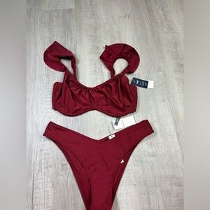NWT Abercrombie & Fitch Curve Love Bikini Set W/Cheeky Bottoms